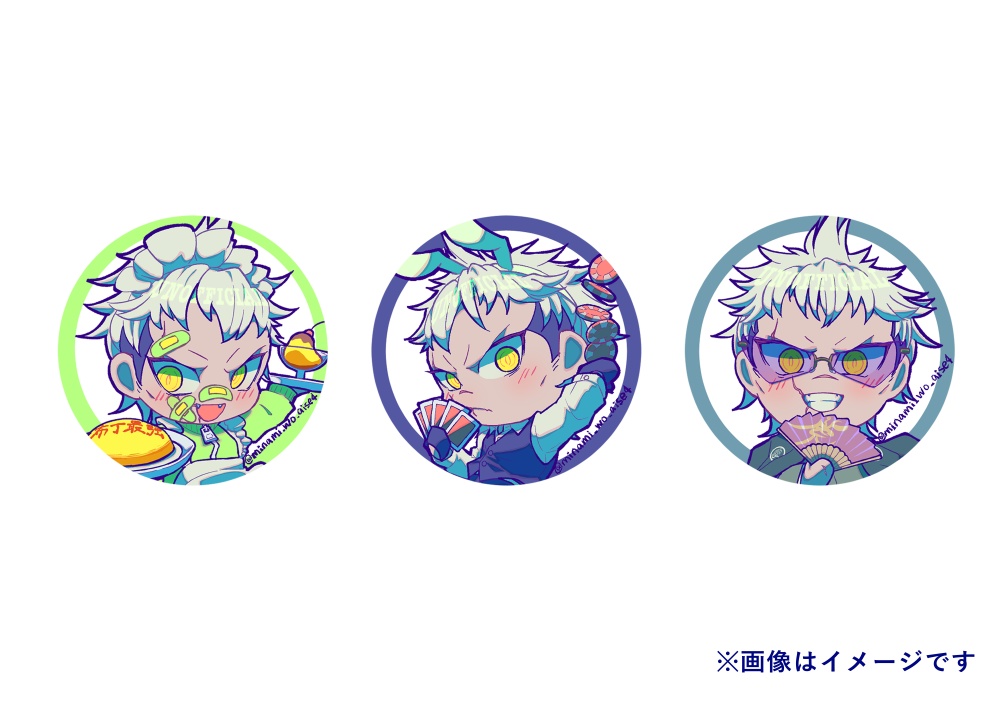 ミニキャラ缶バッジ44mm