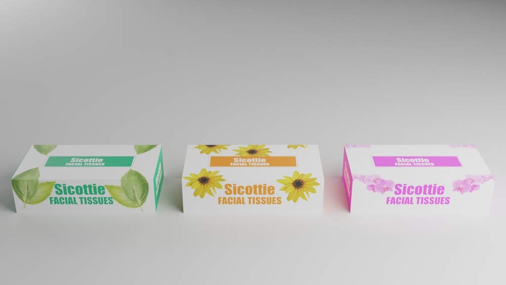 箱ティッシュ「シコッティ」/Tissue