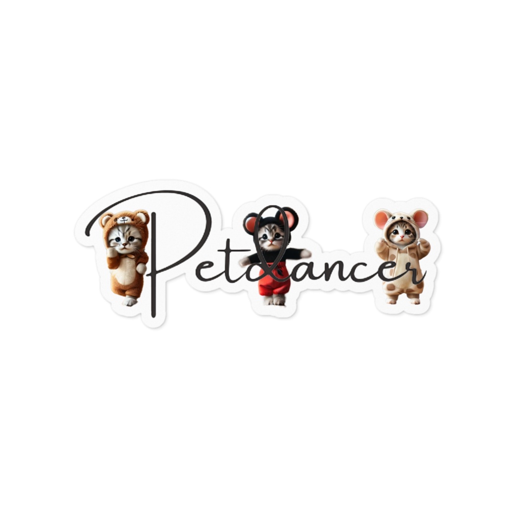 petdancerロゴステッカー