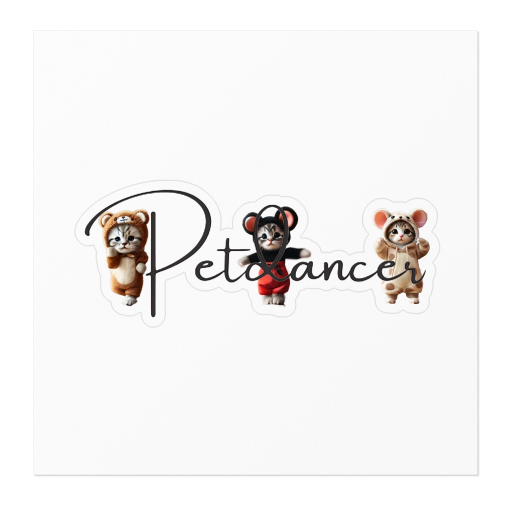 petdancerロゴステッカー