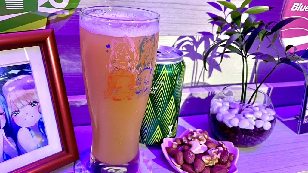 にゃんにゃんドリンクグラス