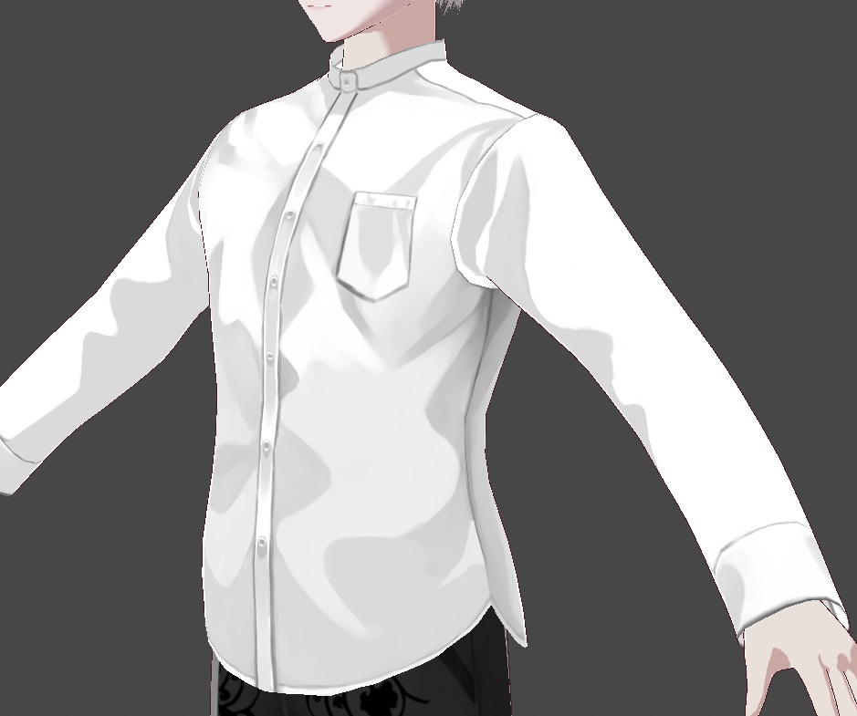 レザージャケット・シャツ・マフラー・セーターセット【Vroid用】