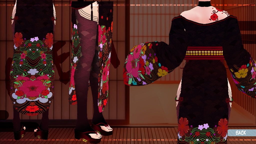 Red Camellia (FEMALE/MALE VROID TEXTURE)