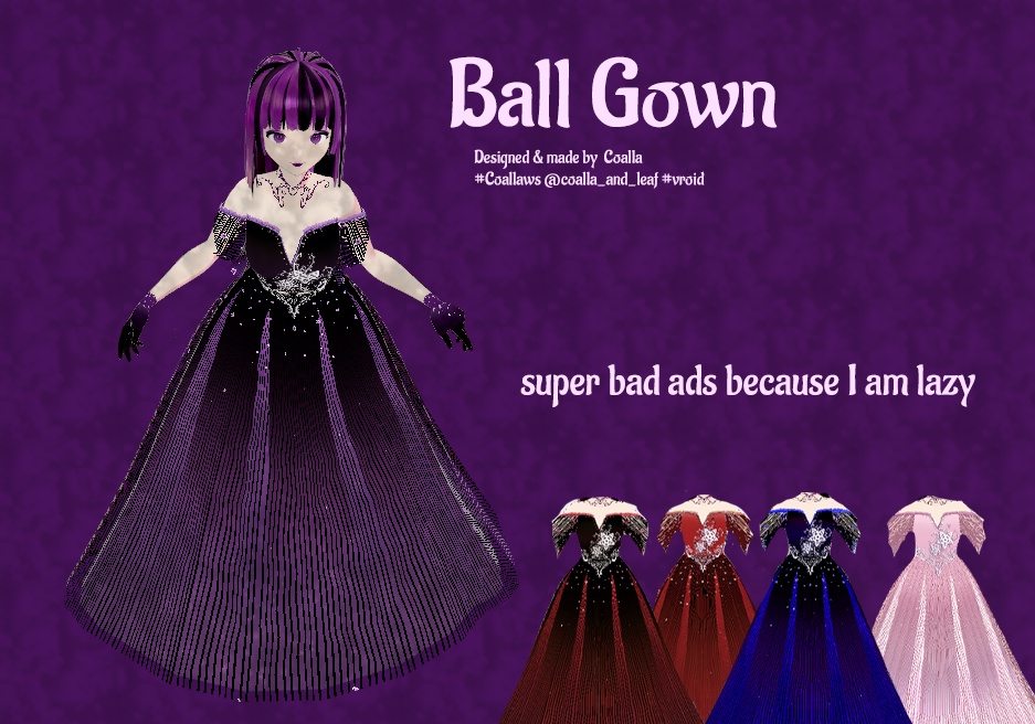 Ball gown VROID texture