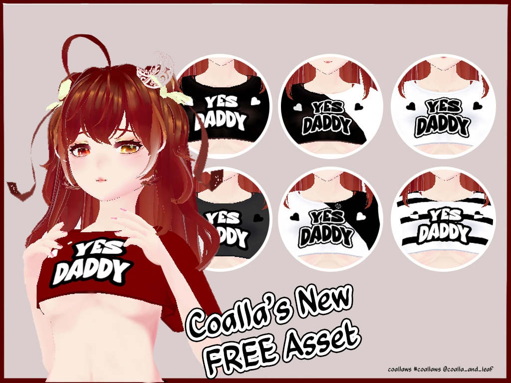 Yes Daddy VROID texture & PNG asset