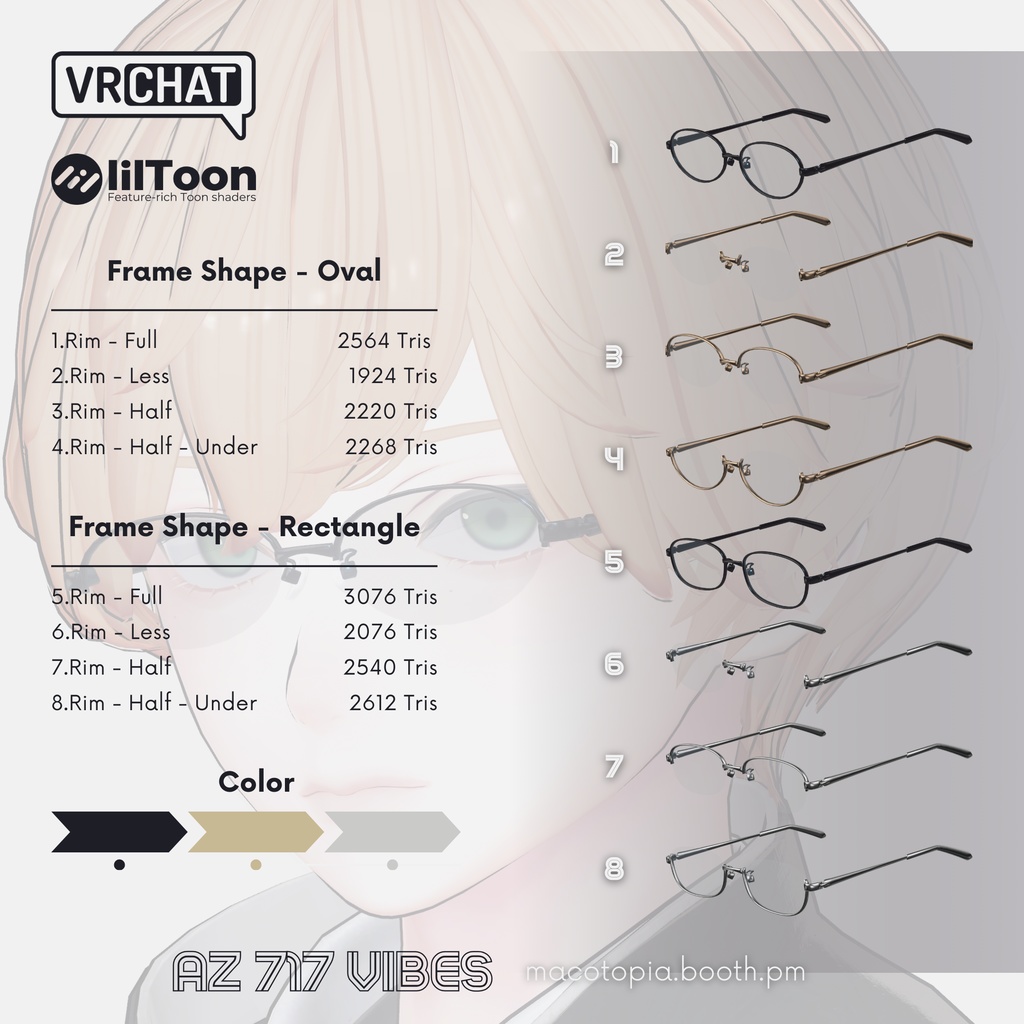 Simple Chic Eyewear // 8 Piece