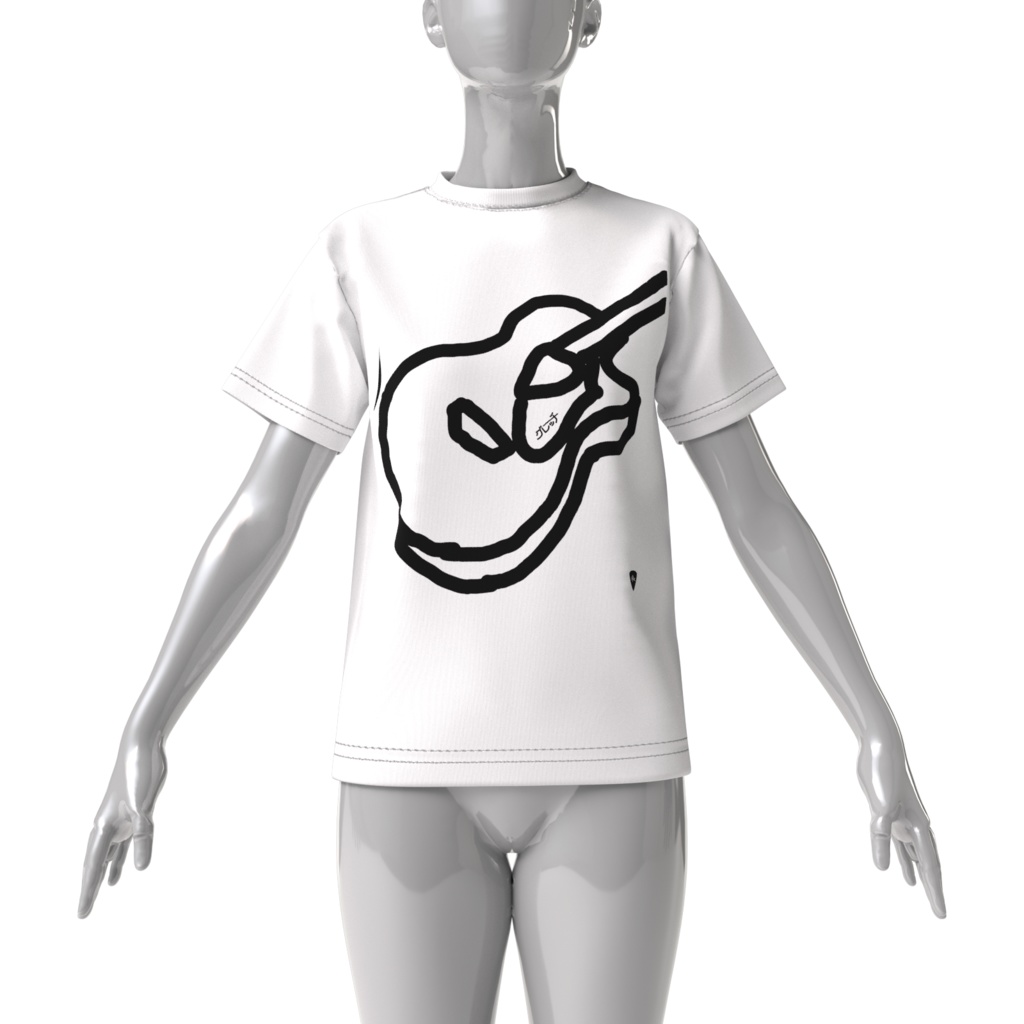 樽生Tシャツ(ギター) 【白】
