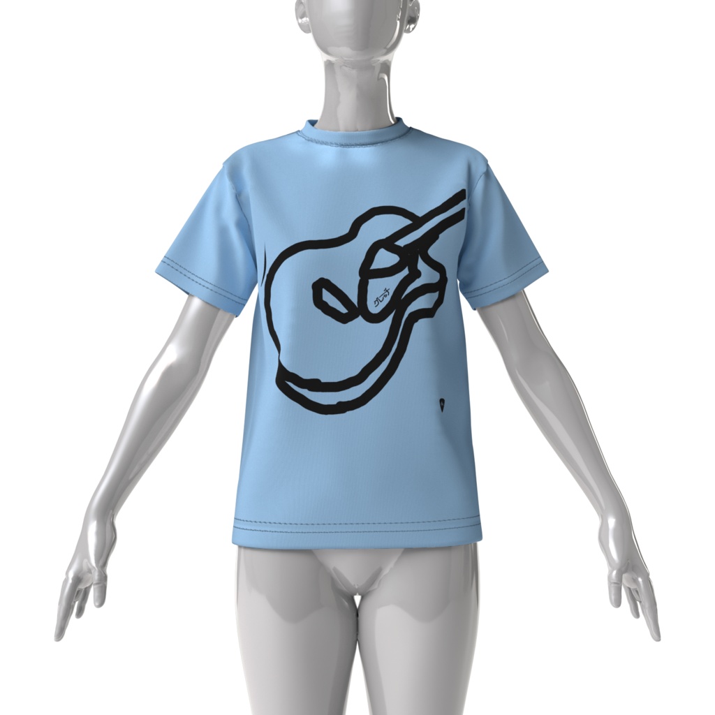 樽生Tシャツ(ギター) 【アシッドグレー】