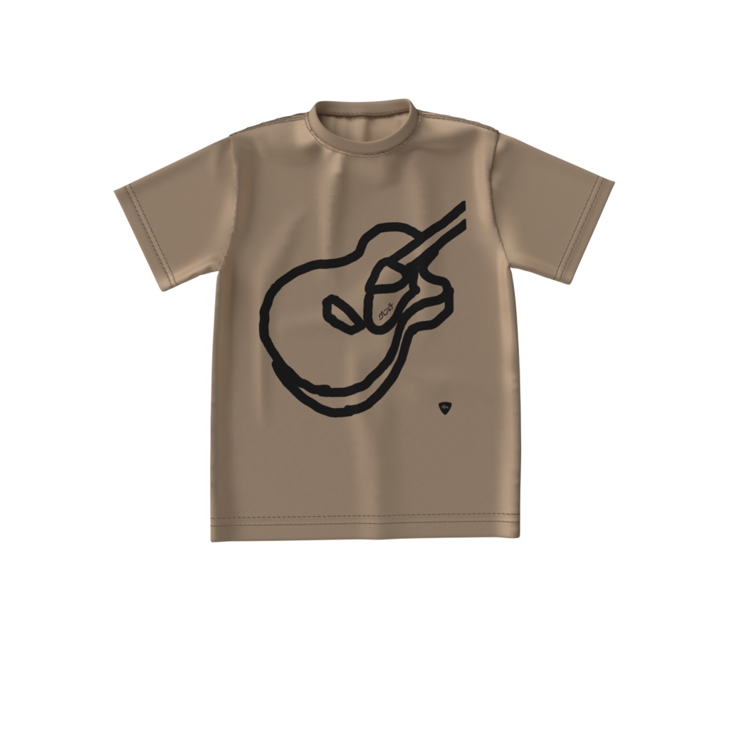 樽生公式Tシャツ(ギター) 【サンドベージュ】