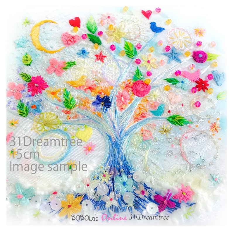刺繡図案:31DreamTree 【15cmサイズ・12cmサイズ】