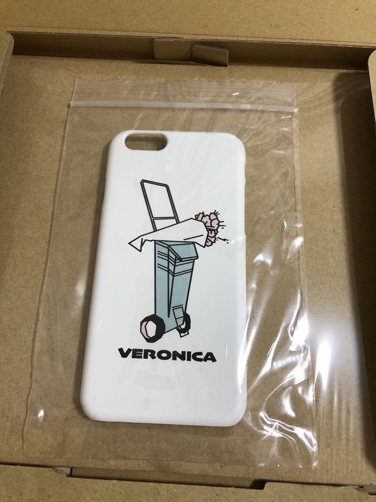 石灰引きと花束　スマホカバー