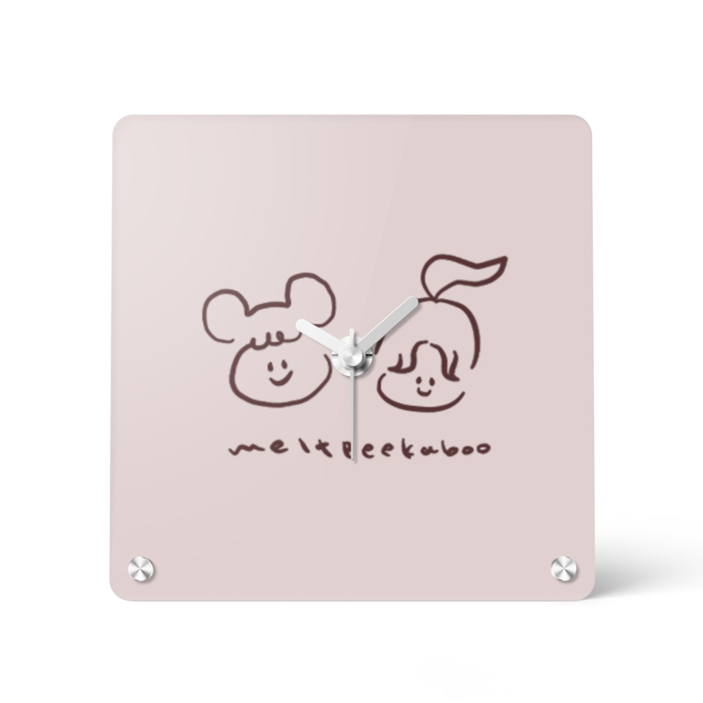 めるぴか1周年記念 アクリル時計 B