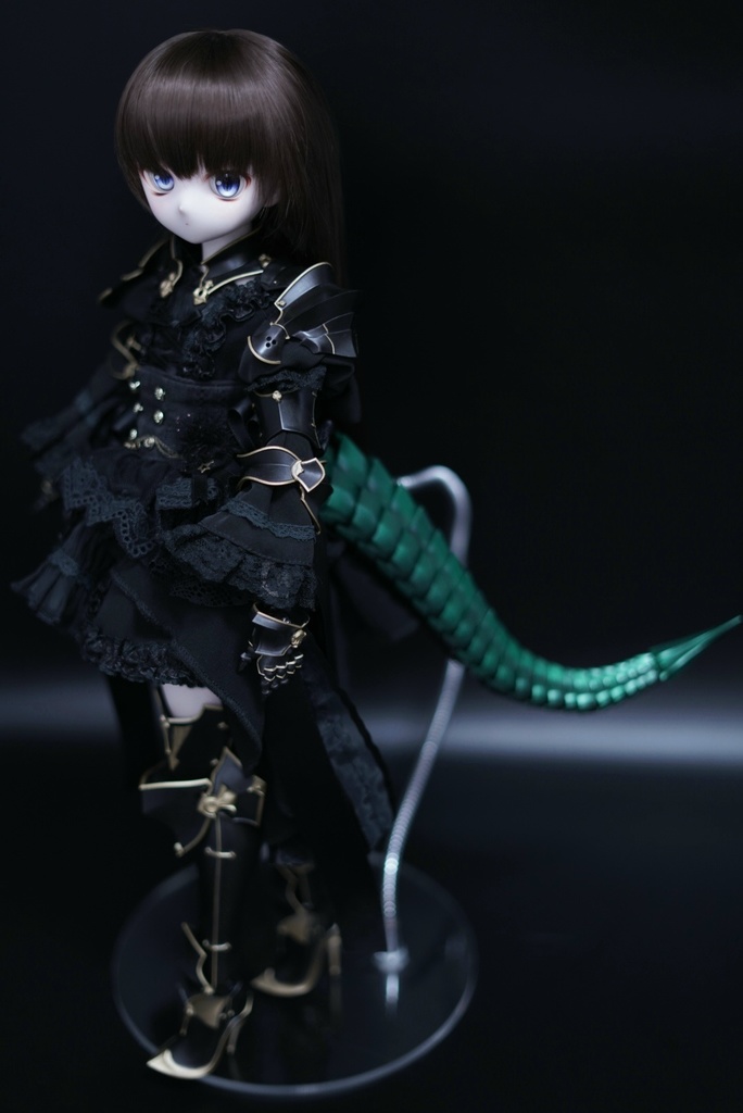 40㎝ドール向け ドラゴン尻尾(グリーン)