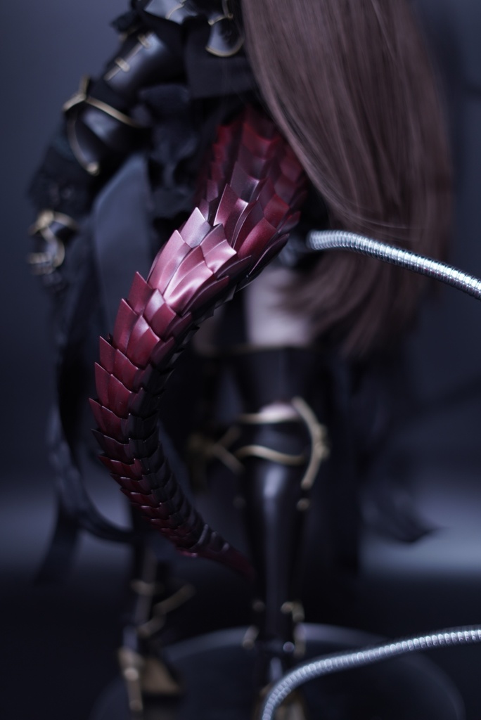 40㎝ドール向け ドラゴン尻尾(レッド)