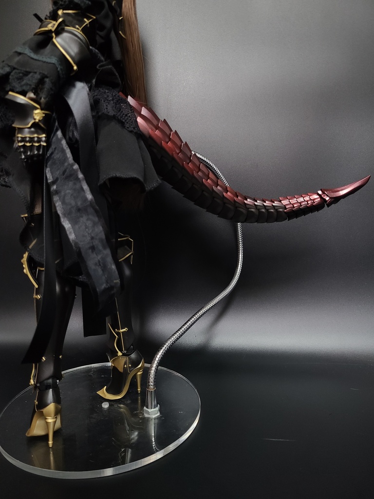 40㎝ドール向け ドラゴン尻尾(レッド)