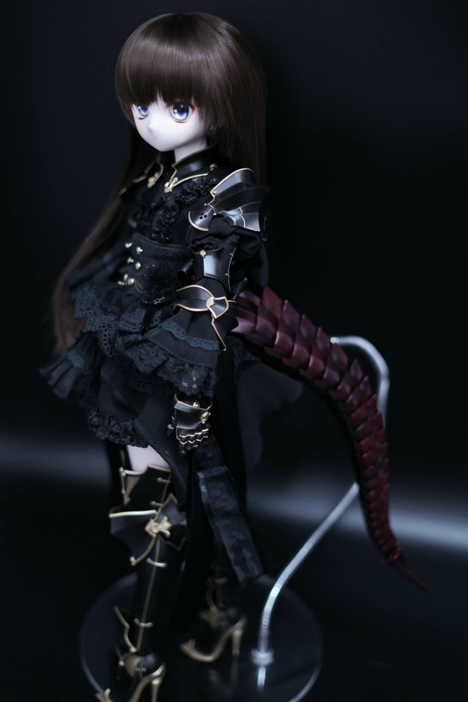 40㎝ドール向け ドラゴン尻尾(レッド)