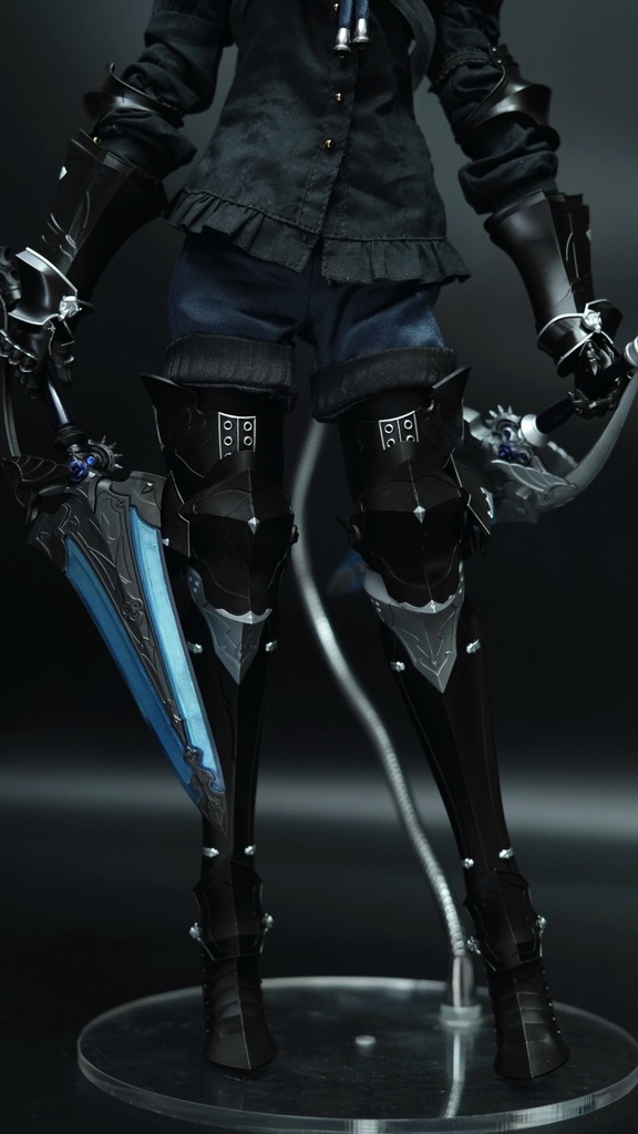 MDD 双剣士セット(ガントレット、グリーヴ、双剣)