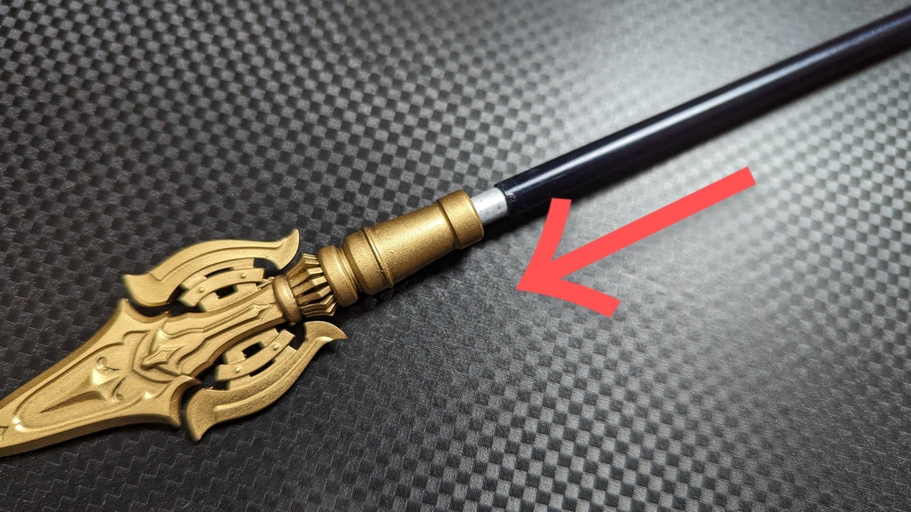 40cmドール向け ショートスピア