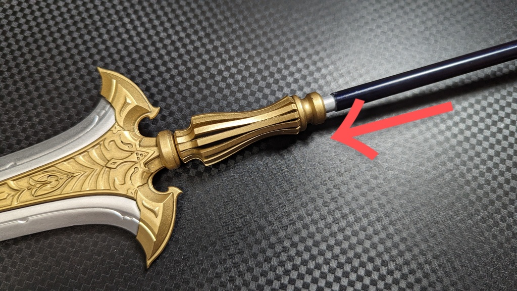 40cmドール向け ショートスピア