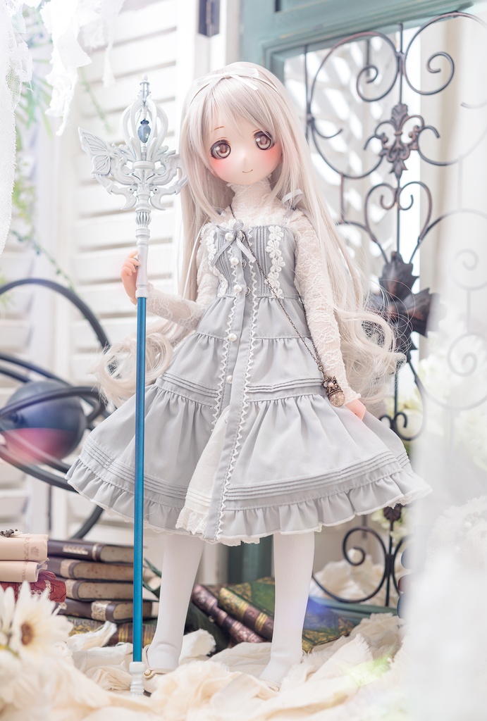 40cmドール向け 杖(黒&白セット)