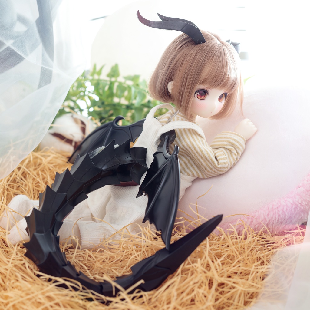 1/6ドールサイズ ドラゴンセット(黒/BLACK)