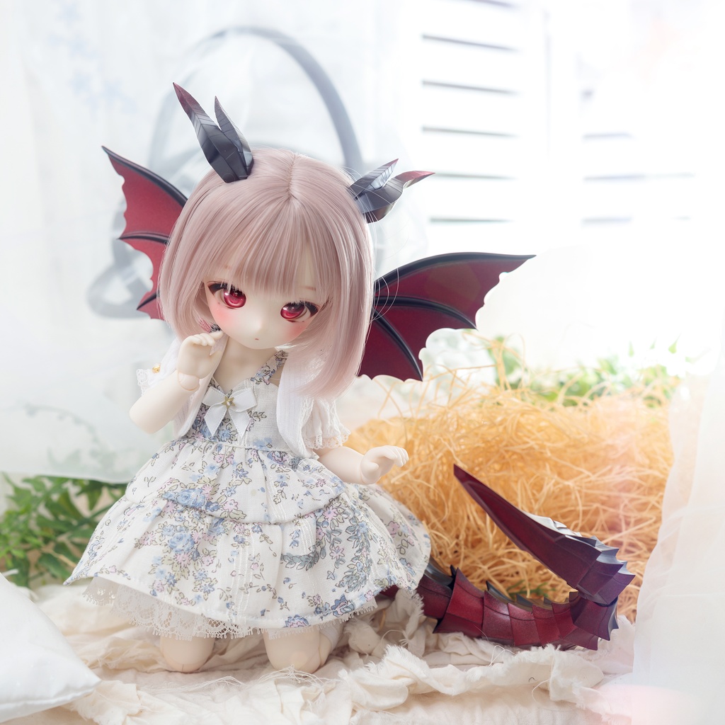 1/6ドールサイズ ドラゴン赤&黒Wセット