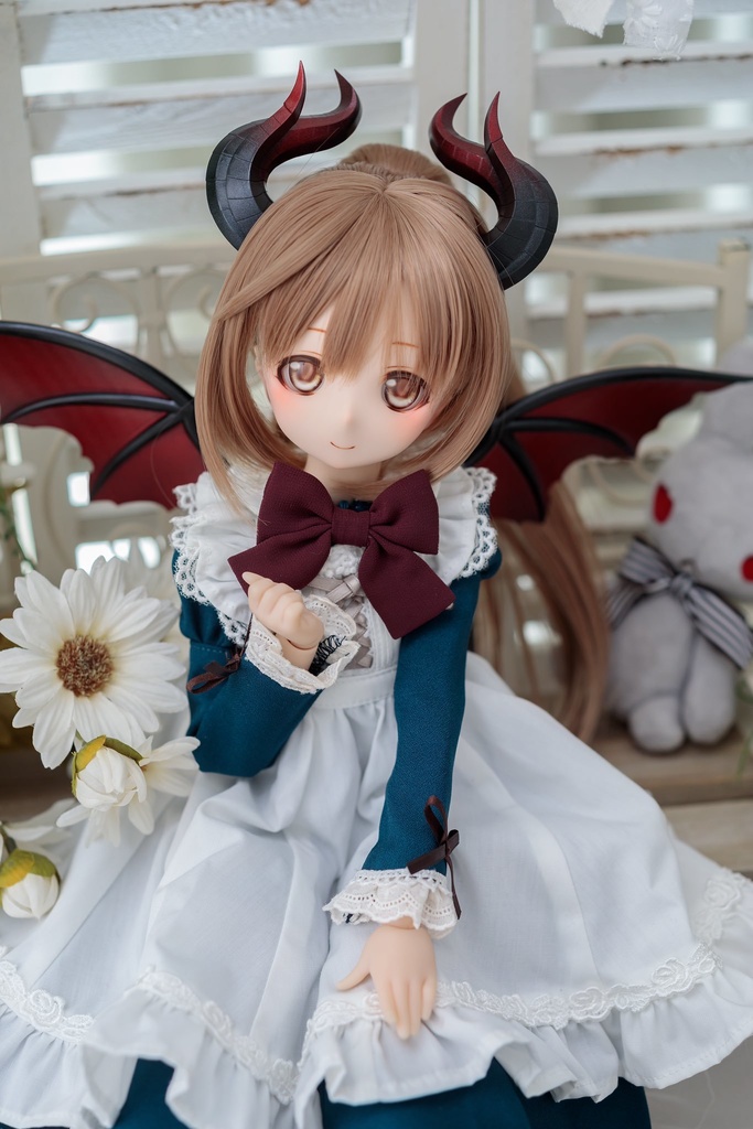 40cmドール向け ドラゴンセット(黒/BLACK)