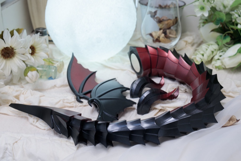 40cmドール向け ドラゴンセット(黒/BLACK)