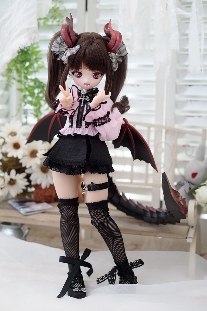 40cmドール向け ドラゴンセット(赤/RED)