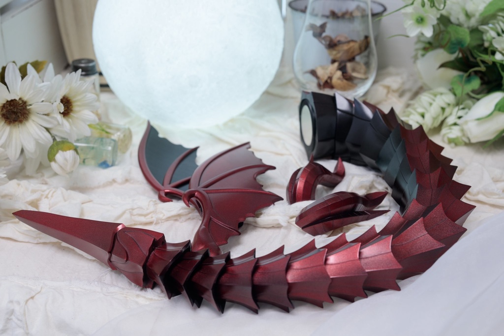 40cmドール向け ドラゴンセット(赤/RED)