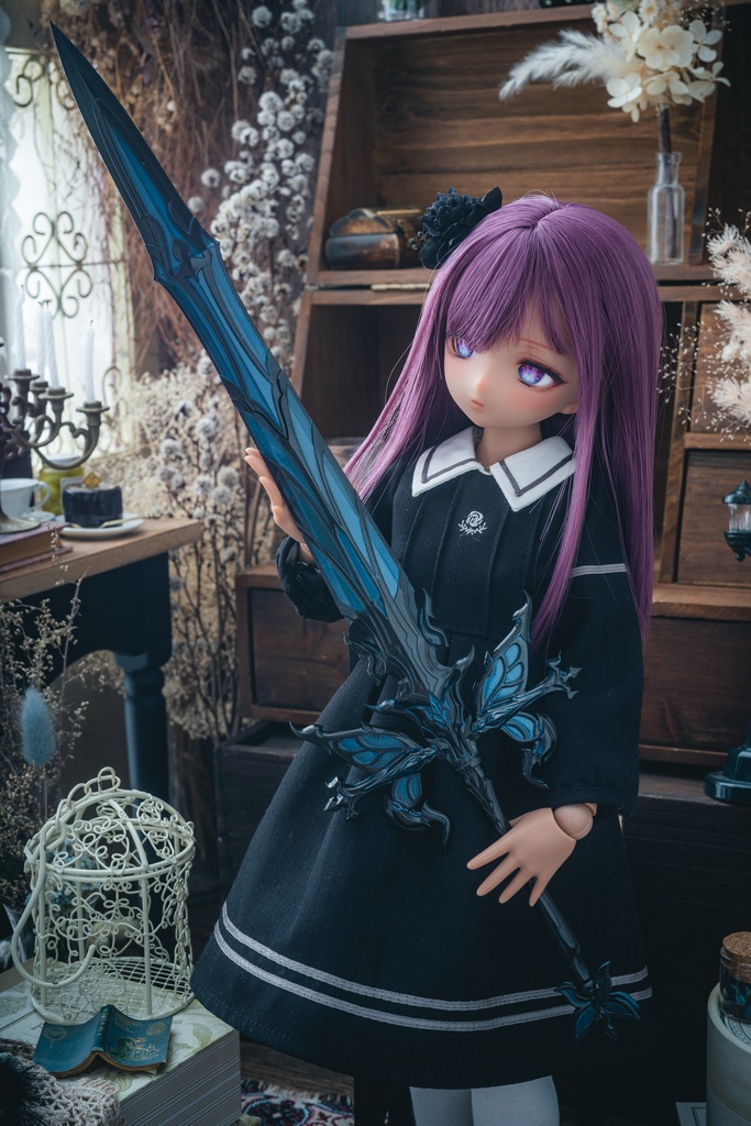 40〜60cmドール向け 蝶のロングソード