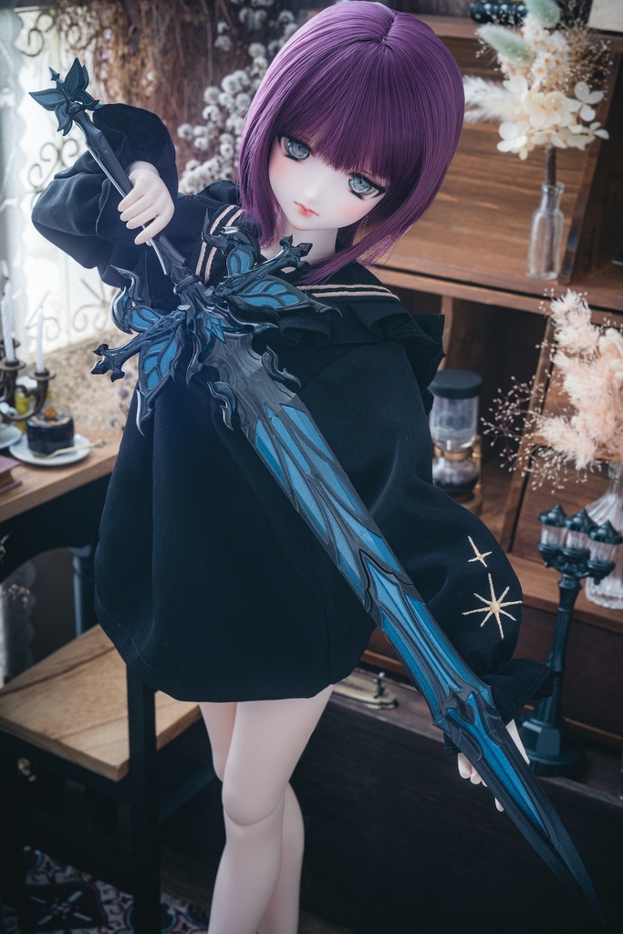 40〜60cmドール向け 蝶のロングソード