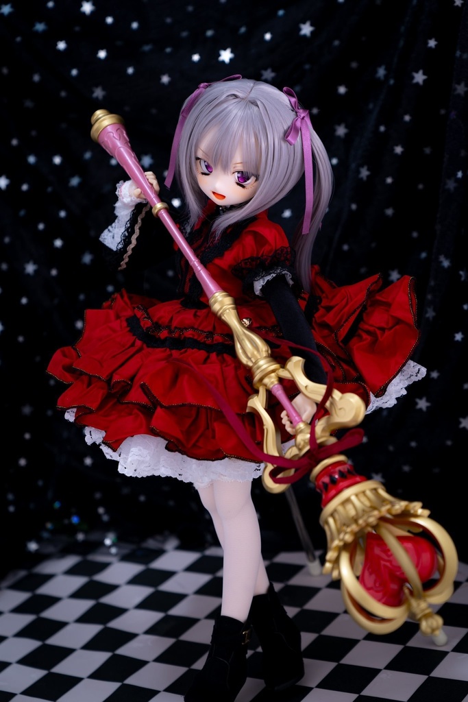 魔法少女ステッキ(ピンク✕ゴールド)