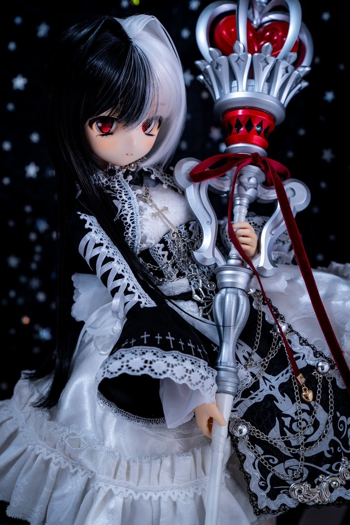 魔法少女ステッキ(ホワイト✕シルバー)