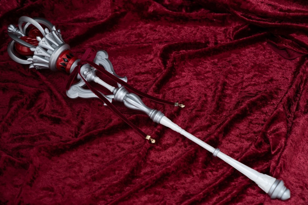 魔法少女ステッキ(ホワイト✕シルバー)