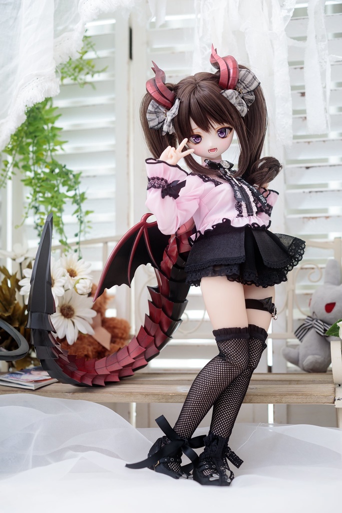 40cmドール向け ドラゴン尻尾単品(レッド)