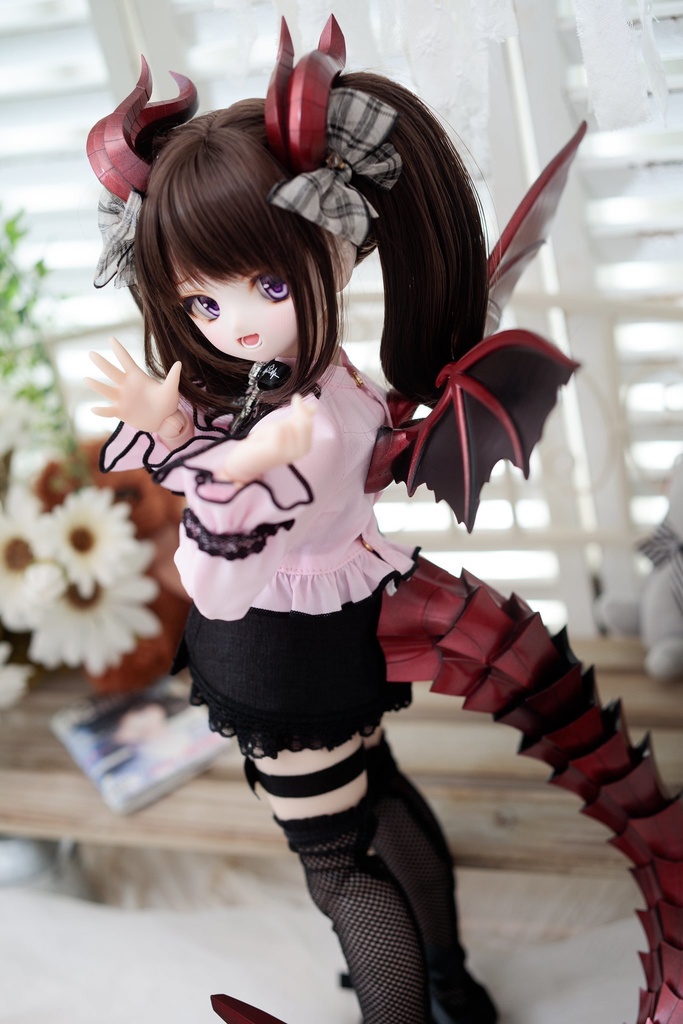 40cmドール向け ドラゴン尻尾単品(レッド)