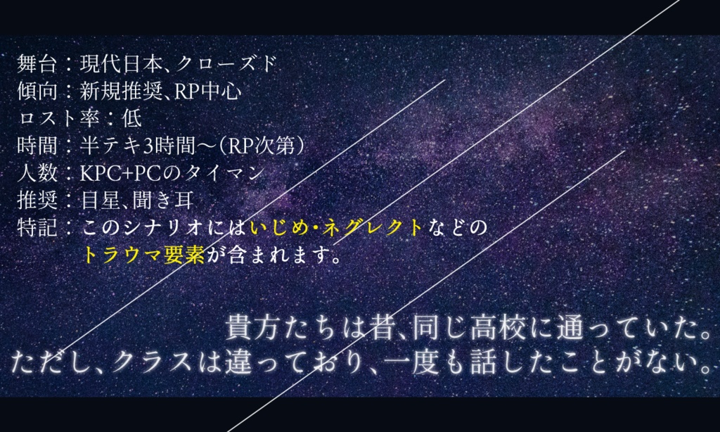 クトゥルフ神話TRPG「星の欠片、祈りの灯」SPLL:E191280