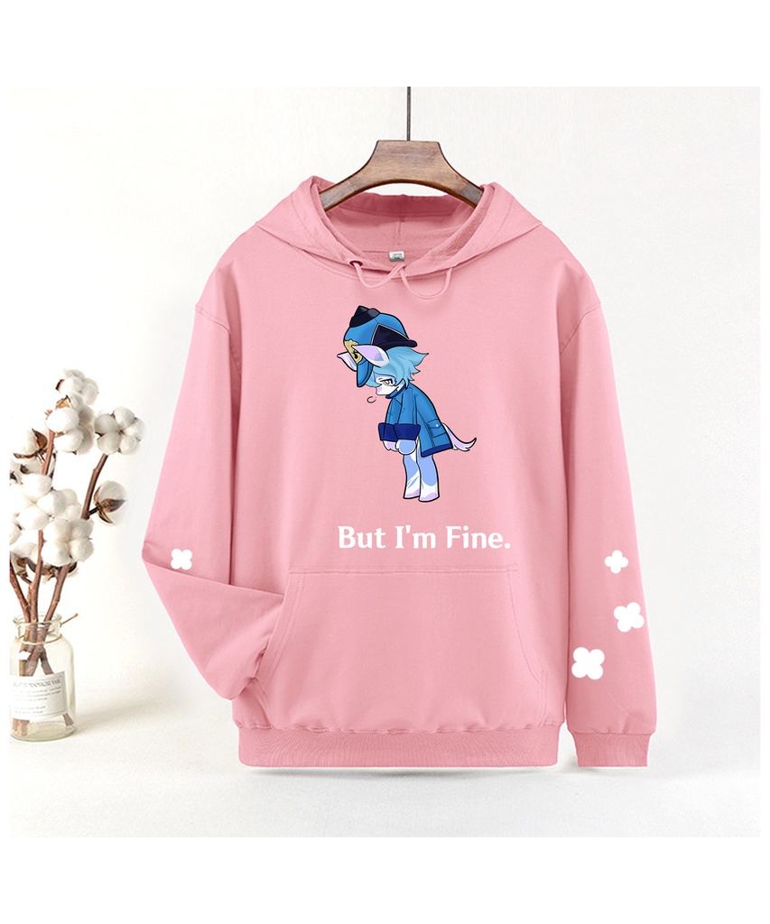 原神 メリュジーヌ 沮丧メンタ警官「I'm Fine」同人スウェットシャツ