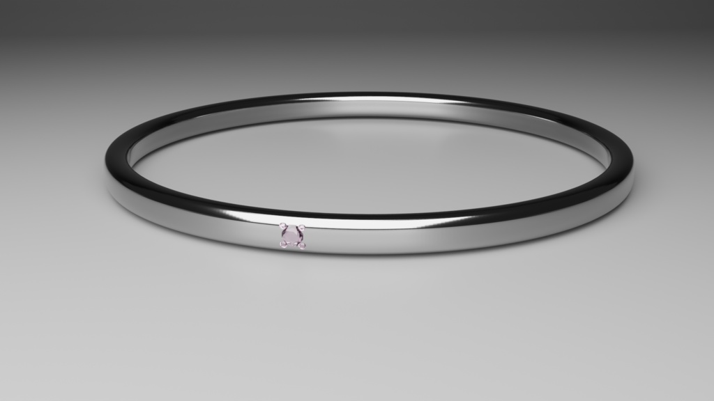 【無料 VRChat向け】シンプルなピンクダイヤリング