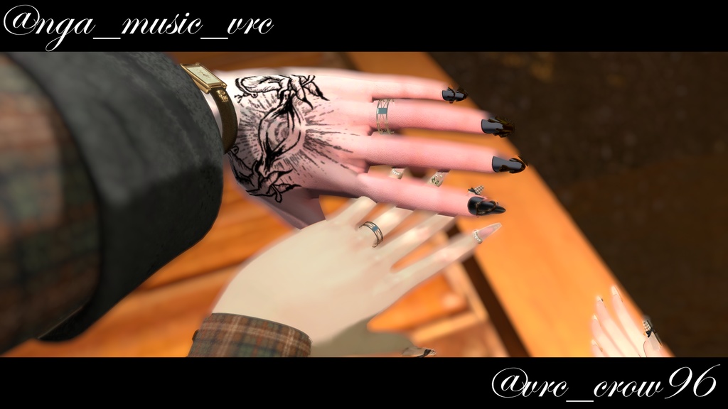 【VRChat想定】ブルーダイヤリング