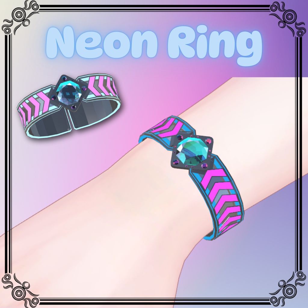 【無料】ネオンブレスレット【VRChat想定】