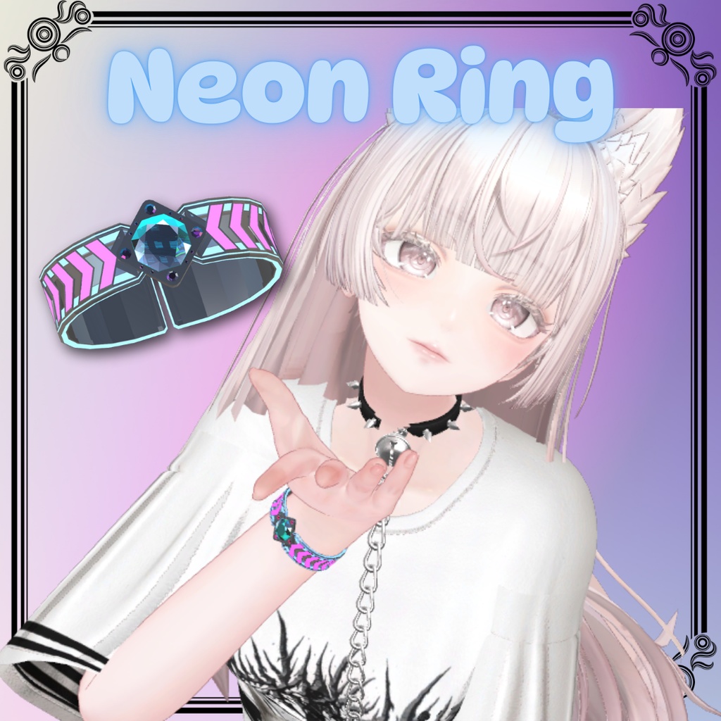 【無料】ネオンブレスレット【VRChat想定】