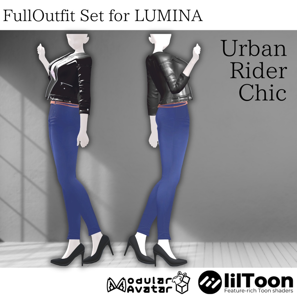 【LUMINA専用】フルセット衣装 "Urban Rider Chic"【MA対応】