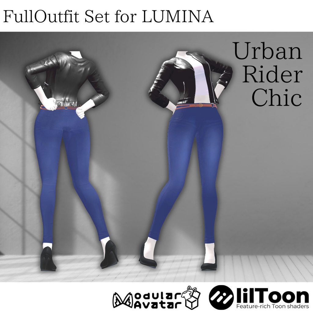 【LUMINA専用】フルセット衣装 "Urban Rider Chic"【MA対応】