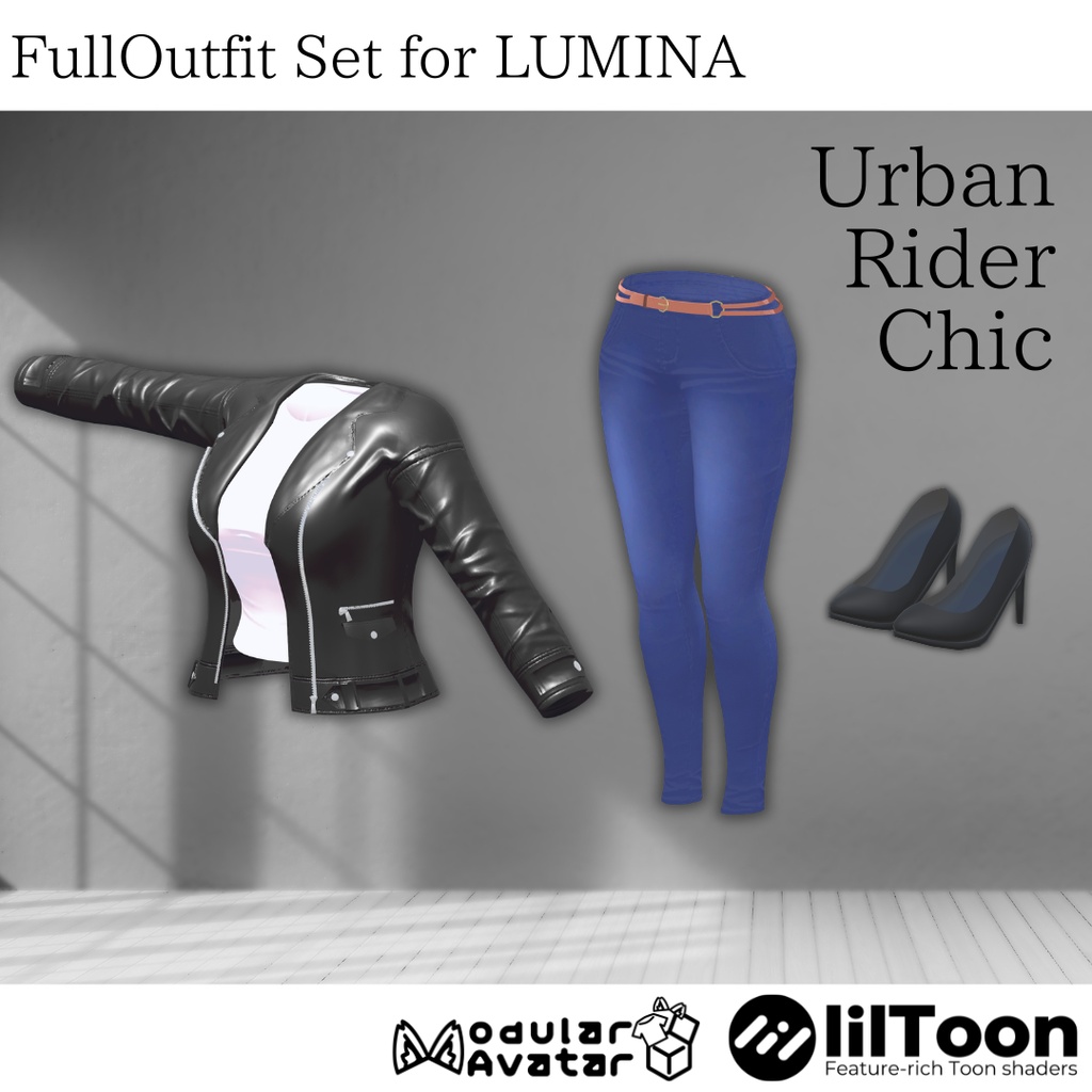 【LUMINA専用】フルセット衣装 "Urban Rider Chic"【MA対応】