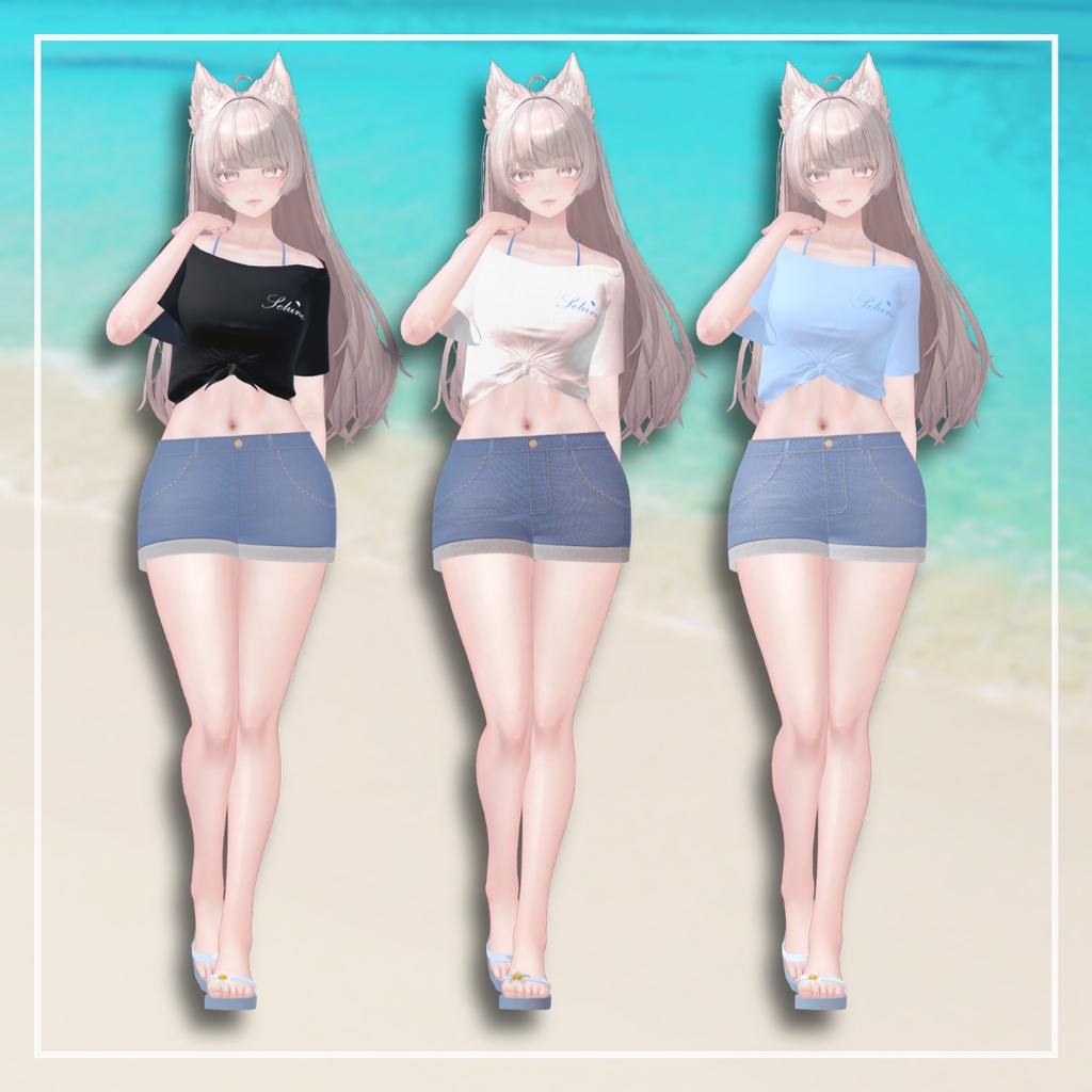 【LUMINA専用】フルセット衣装 "Selune(セルーン)"【VRC想定】