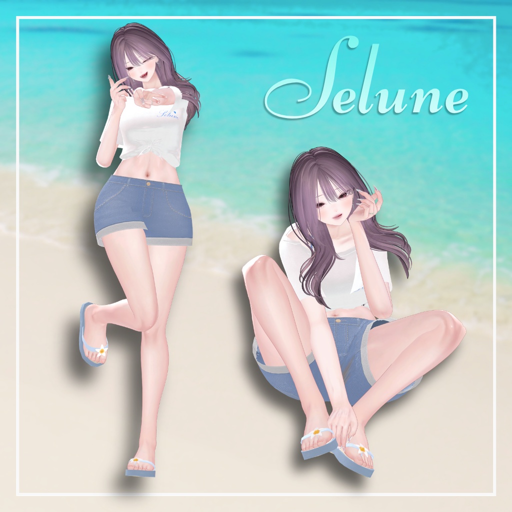 【LUMINA専用】フルセット衣装 "Selune(セルーン)"【VRC想定】