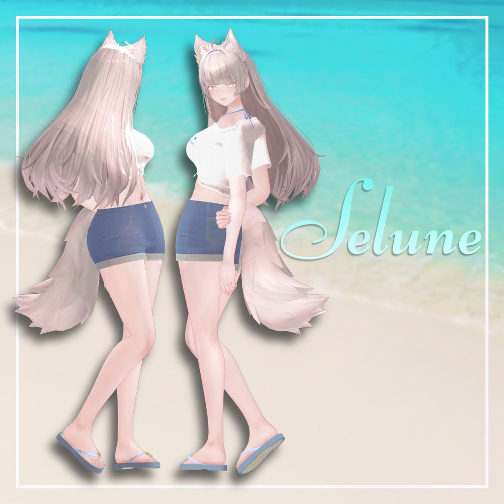 【LUMINA専用】フルセット衣装 "Selune(セルーン)"【VRC想定】