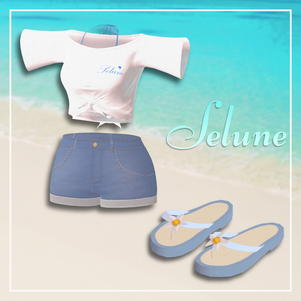 【LUMINA専用】フルセット衣装 "Selune(セルーン)"【VRC想定】